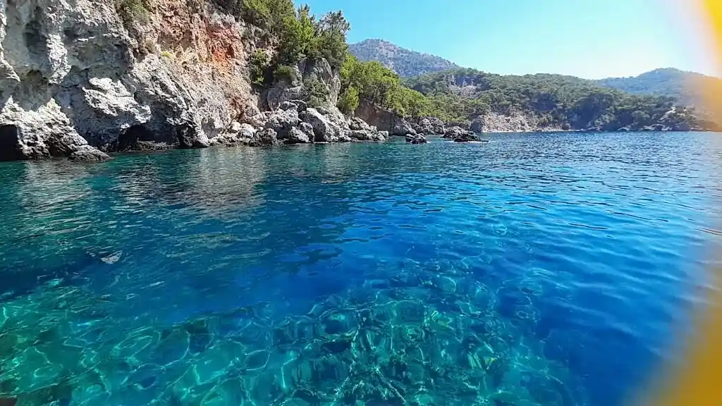 Ekincik Bay bright water